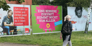 Wahlplakate zur Bundestagswahl 2017