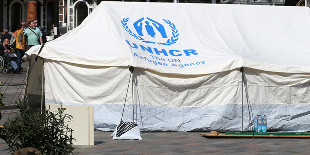 Ein Zelt des UNHCR