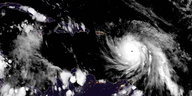 Luftaufnahme von Hurrikan Maria