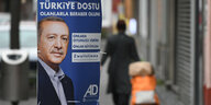 Wahlplakat mit Erdogan