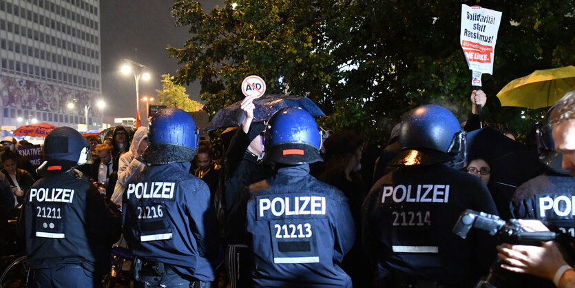 Protest vor AfD-Party