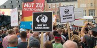 Wahlkampfauftritt von Angela Merkel in Annaberg-Buchholz, Sachsen
