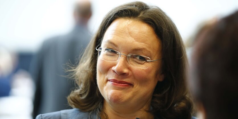 Andrea Nahles lächelt