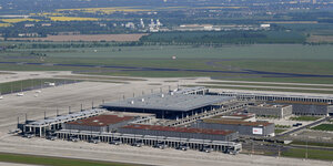 Der neue Hauptstadtflughafen BER, aufgenommen am 19.05.2017 in Schönefeld