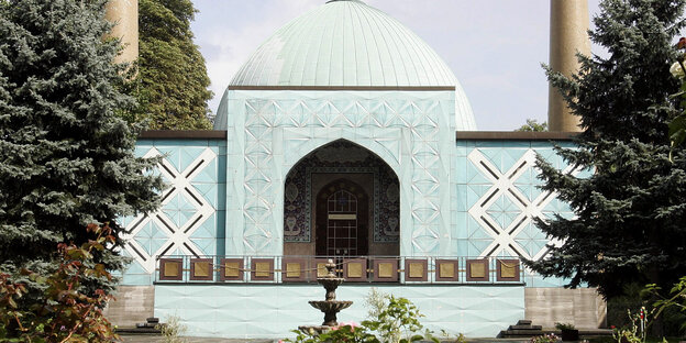 Eine Moschee in Nahaufnahme