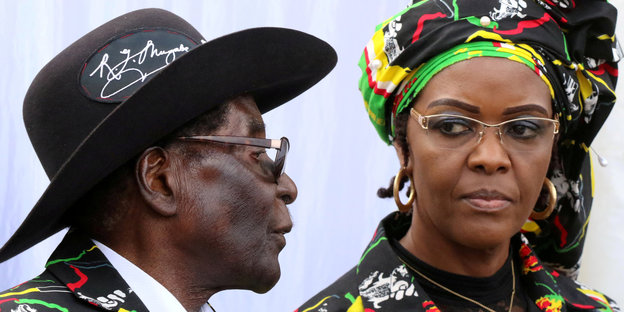 Ein Mann und eine Frau, Robert und Grace Mugabe