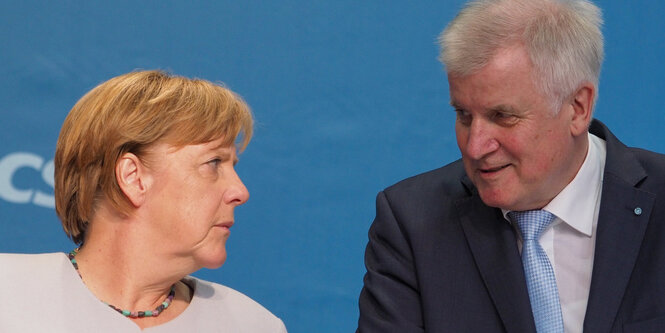 Angela Merkel und Horst Seehofer