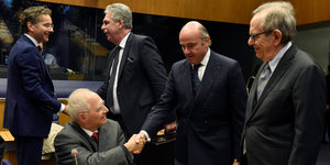 Schäuble beim Eurogruppen-Treffen in Luxemburg