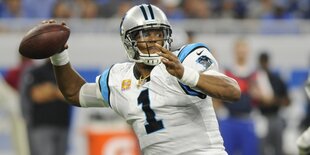 Ein American-Football-Spieler, Cam Newton