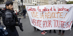 Demonstrationen gegen die Polizei am Mittwoch in Paris