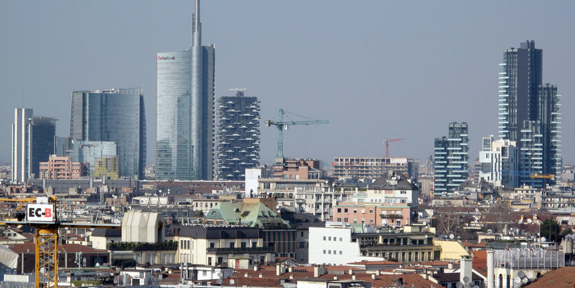 Blick auf eine Skyline