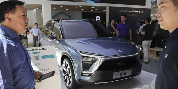 Der neue Nio ES8, ein E-Auto natürlich aus China