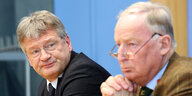AfD-Politiker Jörg Meuthen und Alexander Gauland