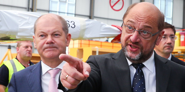 Olaf Scholz und Martin Schulz