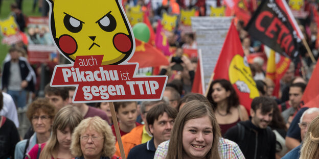 Protestaktion gegen TTIP