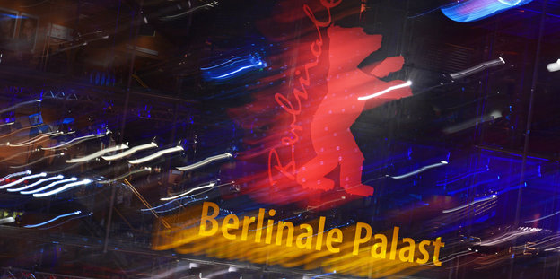 Ein verschwommenes Berlinale-Logo
