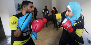 Boxkampf in Gaza