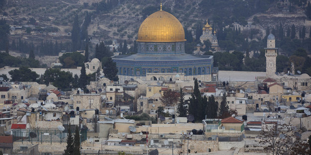 Blick auf Jerusalem und den Felsendom