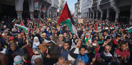 Friedlicher Protest in der marokkanischer Stadt Rabat gegen Trumps Jerusalem-Entscheidung