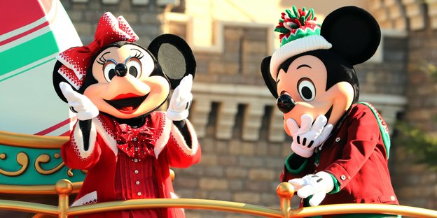 Minnie und Mickey Mouse im Disneyland Tokio
