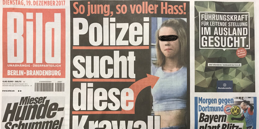 Eine Titelseite der "Bild"-Zeitung