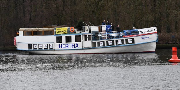 Das Schiff "Hertha"