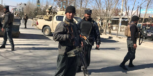 Polizisten in Kabul