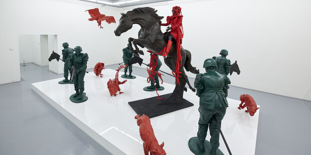 Figuren eines Ausstellungsstücks Figuren eines Ausstellungsstücks