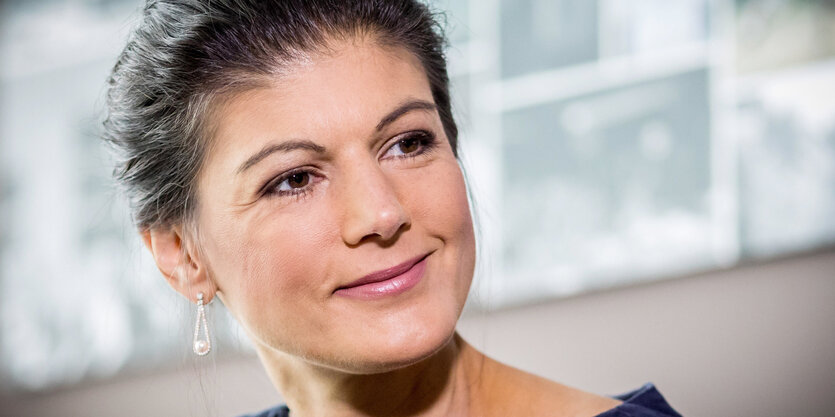 Sahra Wagenknecht, Fraktionsvorsitzende der Linken im Deutschen Bundestag