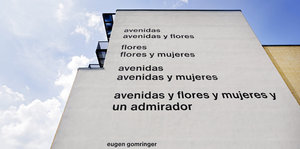 Das umstrittene Gedicht an der Fassade der Berliner Hochschule