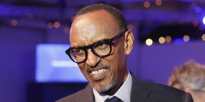 Paul Kagame beim Wirtschaftsforum in Davos