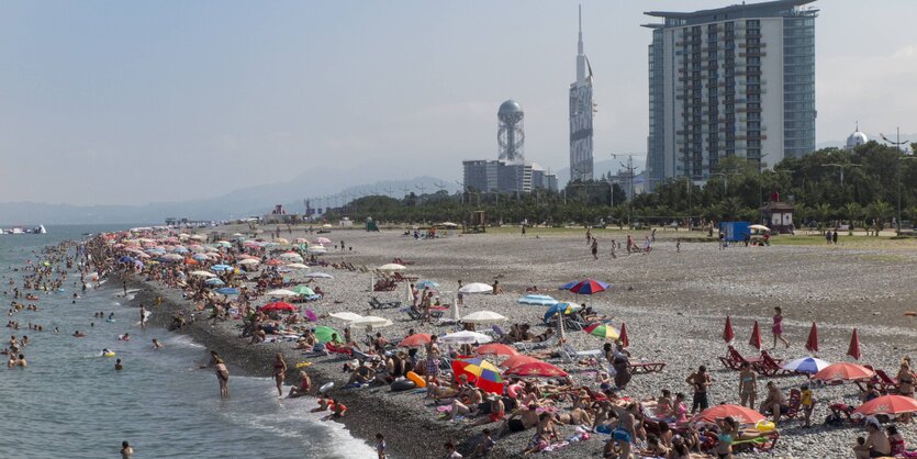 Badeurlauber am Strand