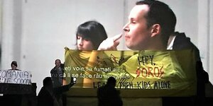 Rechtsradikale in Bukarest verhindern am Sonntag die Vorführung eines Films über Aids