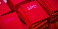 Viele SPD-Parteibücher