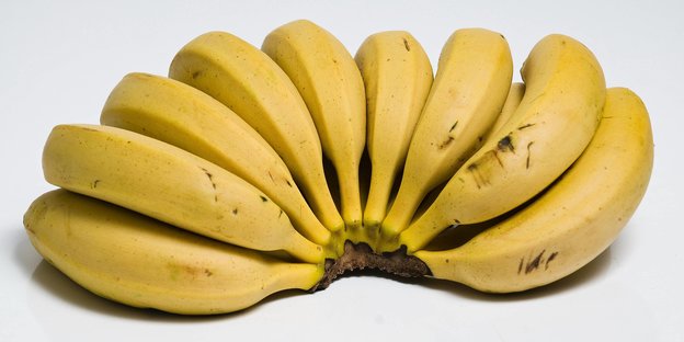 ein Bündel reifer Bananen