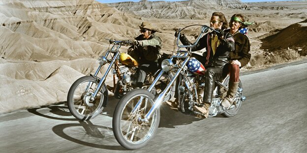 Still aus dem Kultfilm „Easy Rider“aus dem Jahre 1969