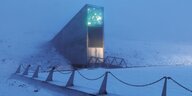Eingang zum Archiv für genetische Ressourcen auf Spitzbergen