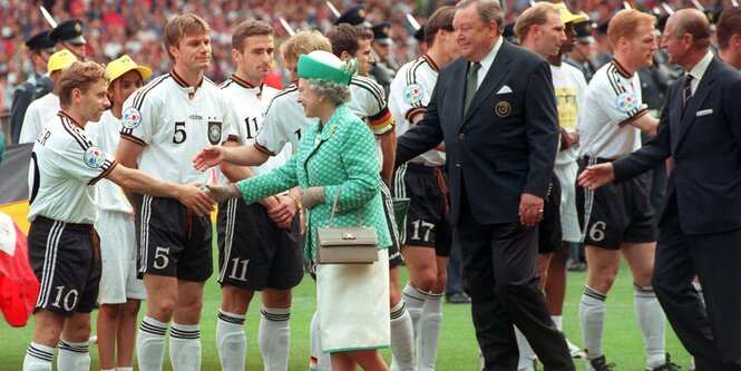 Häßler mit der Queen