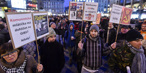 Demonstration gegen Tschechiens Regierung am Montag in Prag