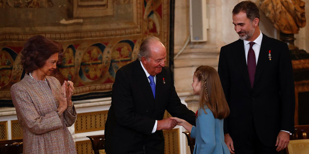 Spaniens ehemaliger König Juan Carlos im Kreise seiner Lieben