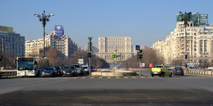 Das Stadtzentrum von Bukarest