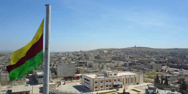 Blick auf die Stadt Kobani