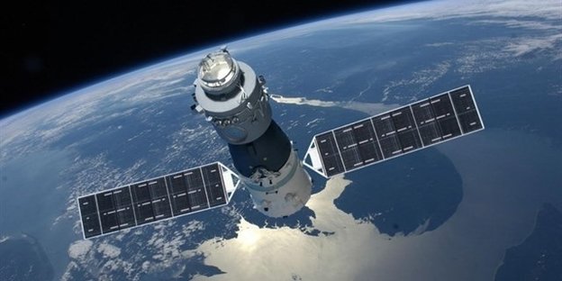 Eine grafische, undatierte Darstellung der chinesischen Raumstation Tiangong 1