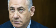 Gesicht von Benjamin Netanjahu