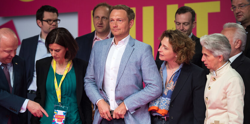 Gruppenbild mit Katja Suding, Christian Lindner, Nicola Beer, Nicola Beer und Marie-Agnes Strack-Zimmermann