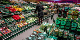 Obst und Gemüse im Supermarkt