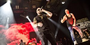 Kollegah und Farid Bang auf der Bühne