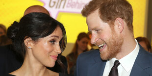 Meghan Markle und Prinz Harry von Wales bei einer Veranstaltung.