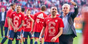 Franck Ribery und Jupp Heynckes