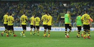 BVB-Spieler nach dem Spiel